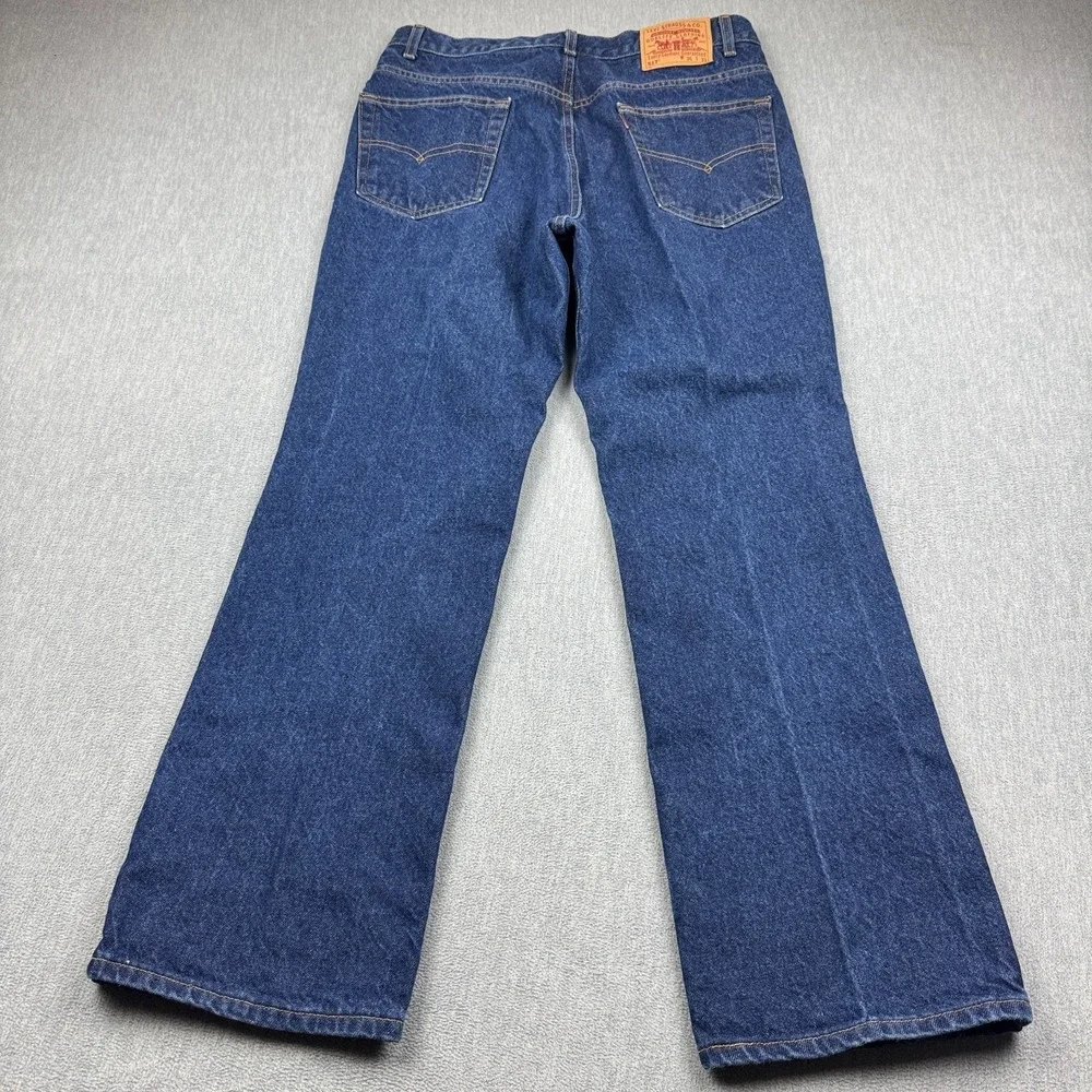 Vintage Levis 517 Jeans Men 35X31 Blue Denim Bootcut Classic Rodeo Made In USA